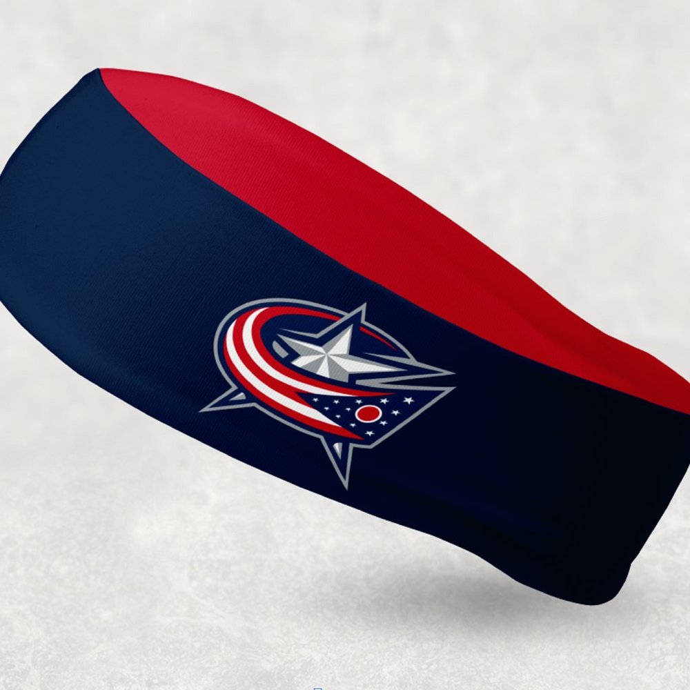 2 Pack - NEW - Reversible Columbus Blue Jackets Headband